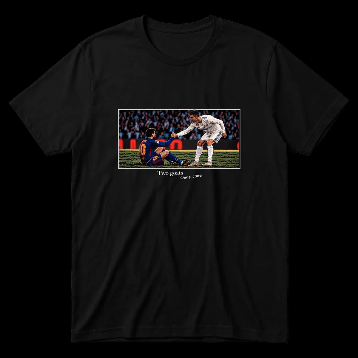 Cristiano Ronaldo Lionel Messi Two Goats Majica image